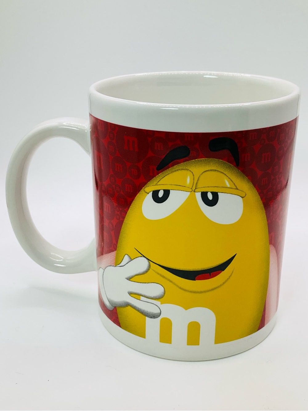 🌼4/$10🌼 Official M&M'S Yellow & Red Characters Coffee Mug Cup Collectable 2014